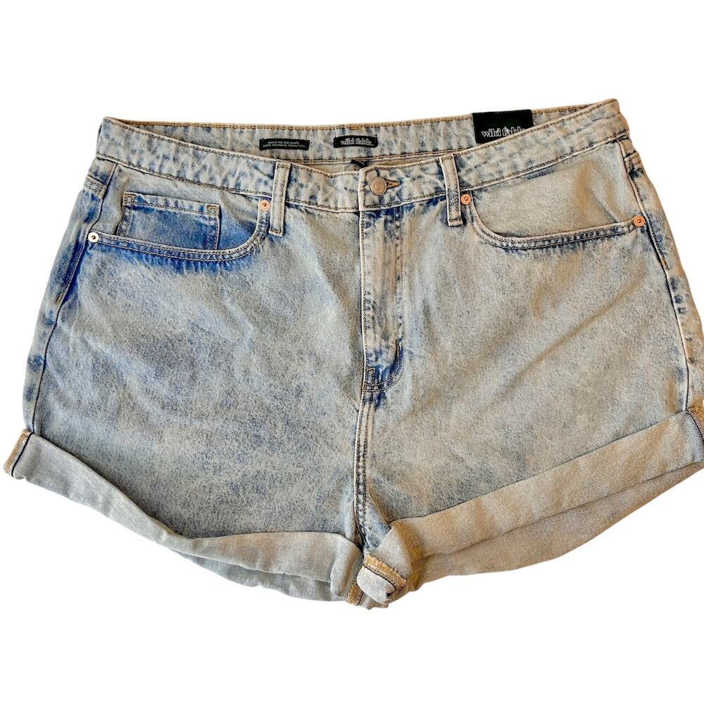 NWT Super Sexy Denim Coastal Booty Shorts Women Size Plus Size 18